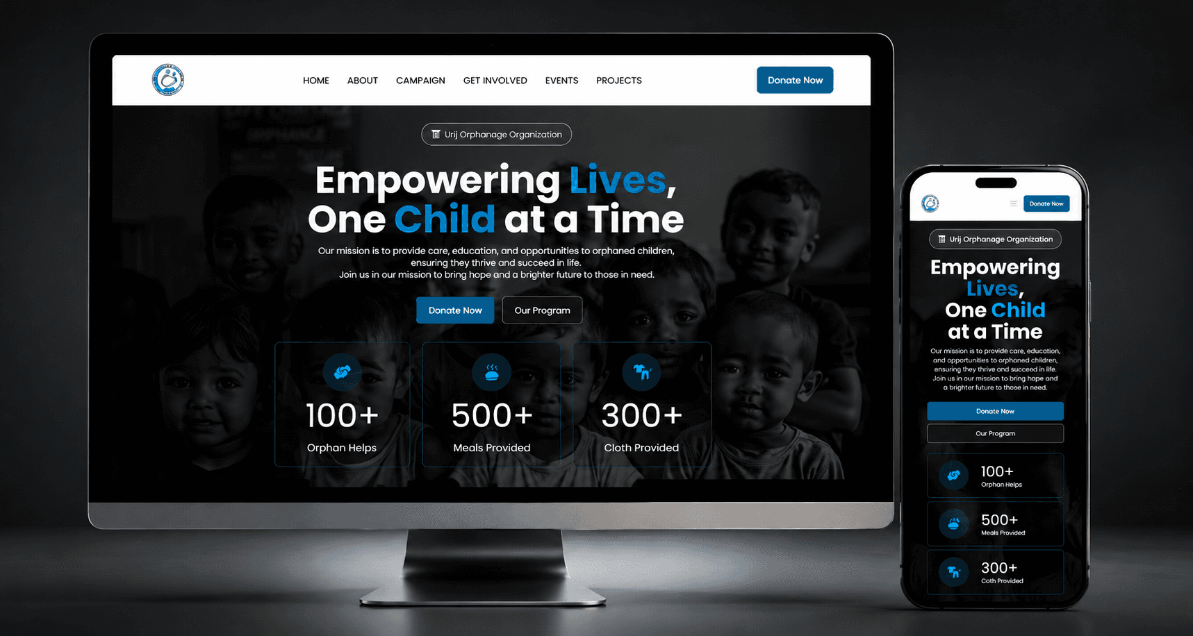Urji Orphanage Website